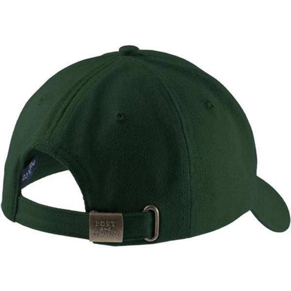 Port and Company Brushed Twill Cap - Dark/All - Port and Company Brushed Twill Cap - Dark/All - Image 9 of 13