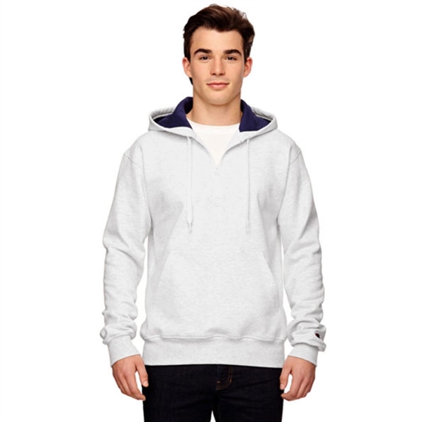 Champion Cotton Max Quarter-Zip Hoodie - Dark/All - Champion Cotton Max Quarter-Zip Hoodie - Dark/All - Image 1 of 7