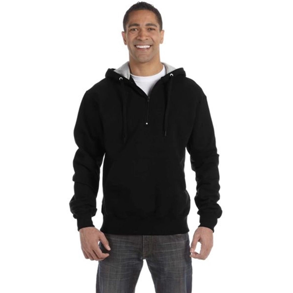 Champion Cotton Max Quarter-Zip Hoodie - Dark/All - Champion Cotton Max Quarter-Zip Hoodie - Dark/All - Image 7 of 7