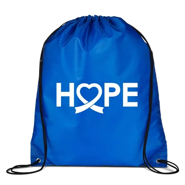 Drawstring Cinch up Backpack - Drawstring Cinch up Backpack - Image 3 of 14