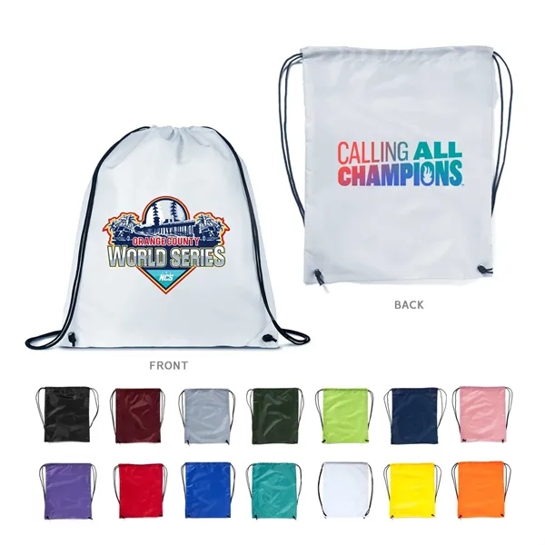 Full Color Drawstring Cinch up Backpack