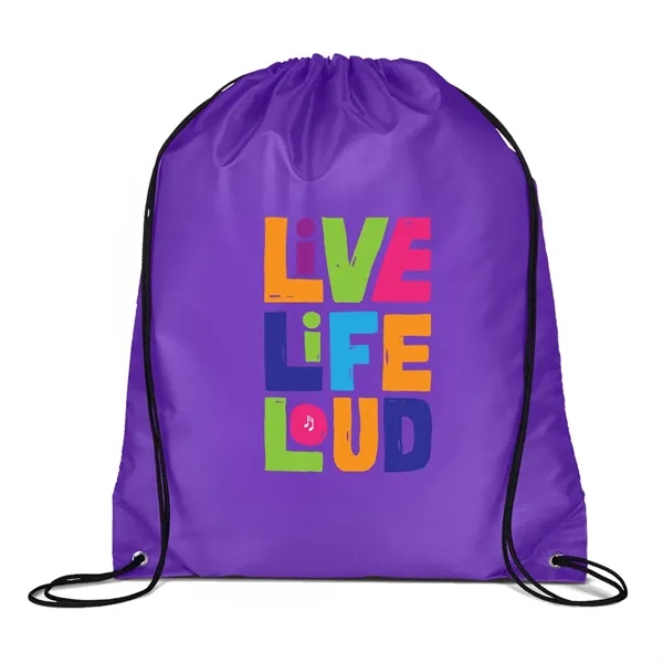 Full Color Drawstring Cinch up Backpack - Full Color Drawstring Cinch up Backpack - Image 9 of 14