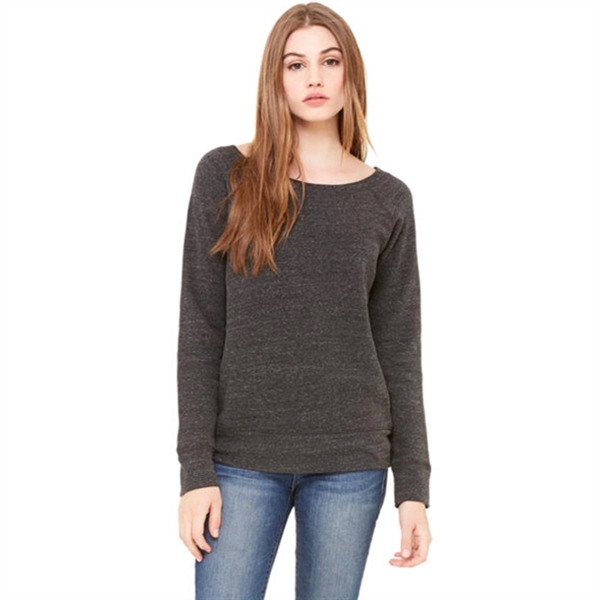 Bella + Canvas Ladies' Sponge Fleece Wide Neck Sweatshirt - Bella + Canvas Ladies' Sponge Fleece Wide Neck Sweatshirt - Image 2 of 4