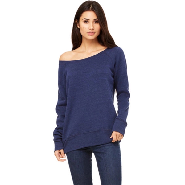 Bella + Canvas Ladies' Sponge Fleece Wide Neck Sweatshirt - Bella + Canvas Ladies' Sponge Fleece Wide Neck Sweatshirt - Image 4 of 4