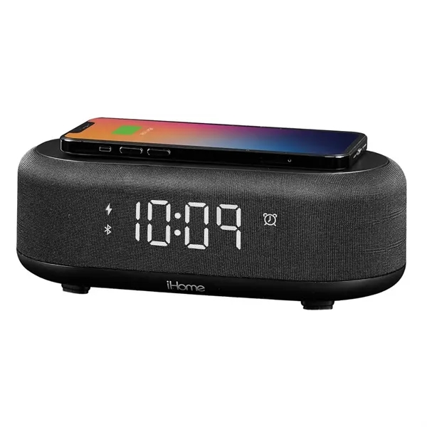 IHome Bluetooth Alarm Clock With Wireless Charger