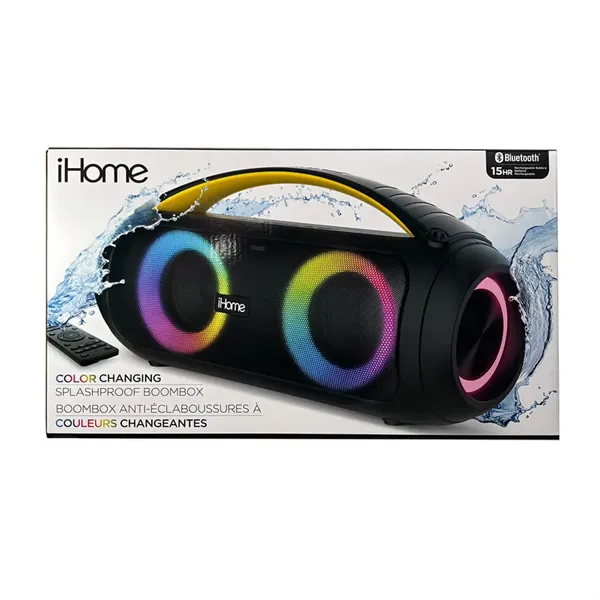 IHome Bluetooth Boombox Speaker with FM Radio - IHome Bluetooth Boombox Speaker with FM Radio - Image 2 of 6