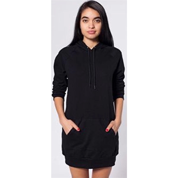 American Apparel Womens California Fleece Raglan Hoody Dress - American Apparel Womens California Fleece Raglan Hoody Dress - Image 1 of 6