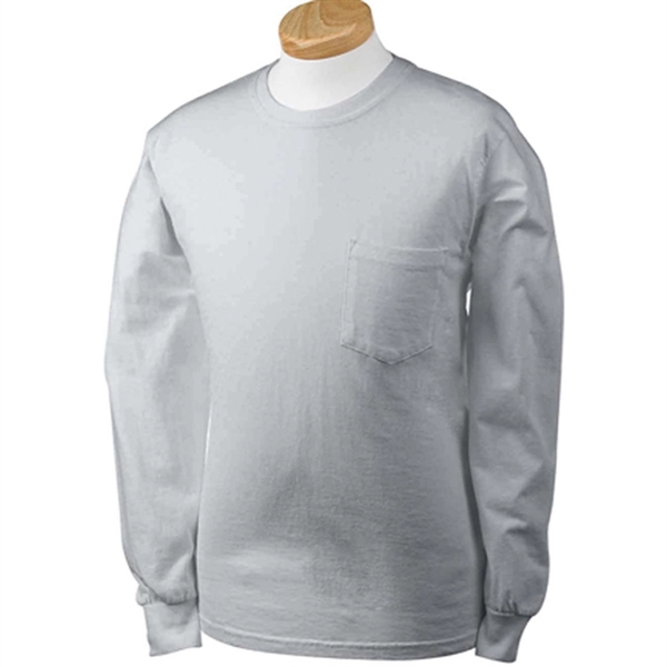 Gildan 6.1 oz. Ultra Cotton Long-Sleeve Pocket T-Shirt - Gildan 6.1 oz. Ultra Cotton Long-Sleeve Pocket T-Shirt - Image 1 of 1