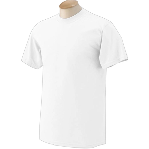 Gildan Ultra Blend 50/50 Crew Neck Tee - White/Neutral - Gildan Ultra Blend 50/50 Crew Neck Tee - White/Neutral - Image 3 of 3