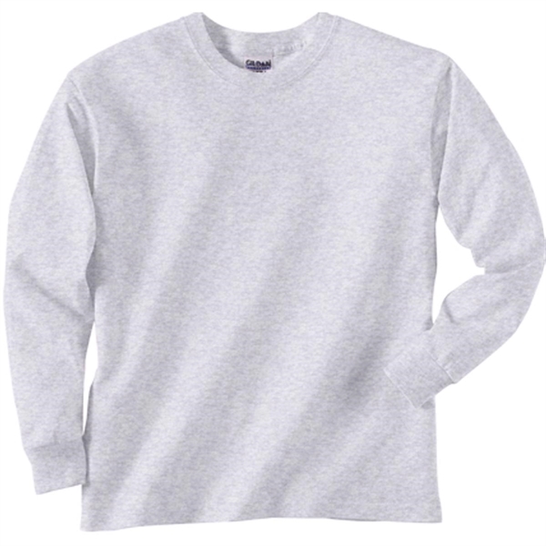 Gildan Youth Ultra Cotton Long Sleeve Tee - Light/Heather - Gildan Youth Ultra Cotton Long Sleeve Tee - Light/Heather - Image 2 of 3