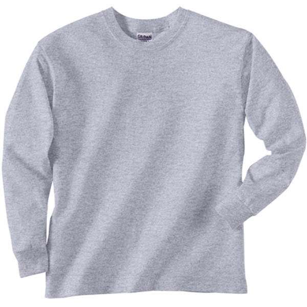 Gildan Youth Ultra Cotton Long Sleeve Tee - Light/Heather - Gildan Youth Ultra Cotton Long Sleeve Tee - Light/Heather - Image 3 of 3