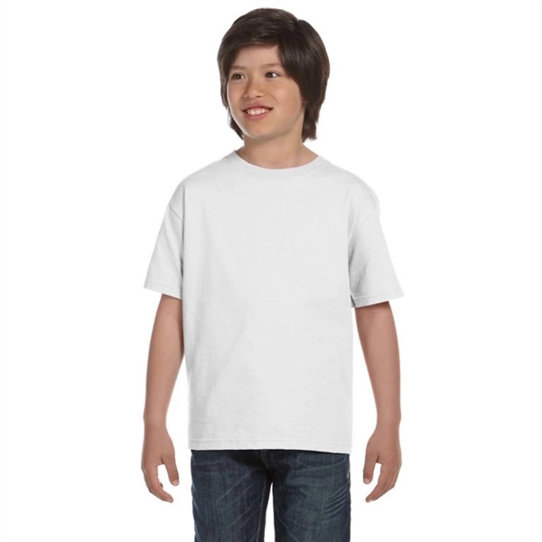 Gildan Youth Ultra Blend 50/50 Crew Neck Tee - White - Gildan Youth Ultra Blend 50/50 Crew Neck Tee - White - Image 1 of 1