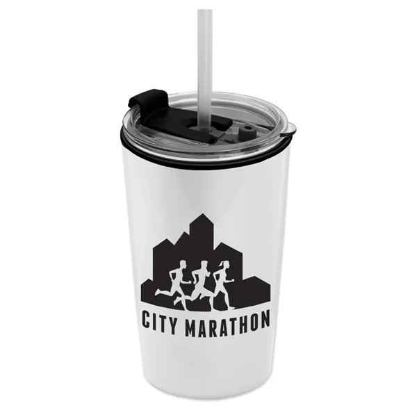 Garyline® Sentinel Metallic Acrylic Tumbler with 2-in-1 L...