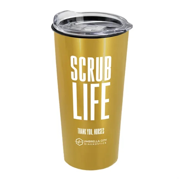 Garyline® Explore Metallic Travel Tumbler with Slider Lid...