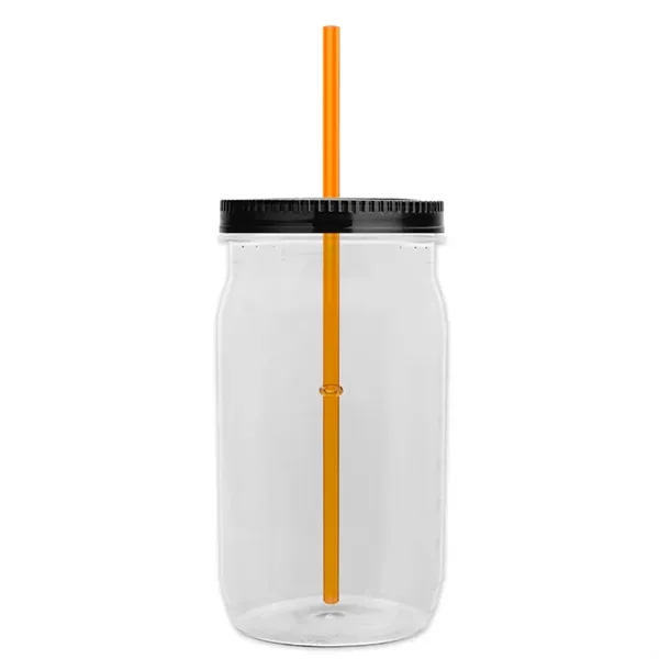 Garyline® Tritan® Mason Jar with Lid and Straw - 27 oz. - Garyline® Tritan® Mason Jar with Lid and Straw - 27 oz. - Image 4 of 158