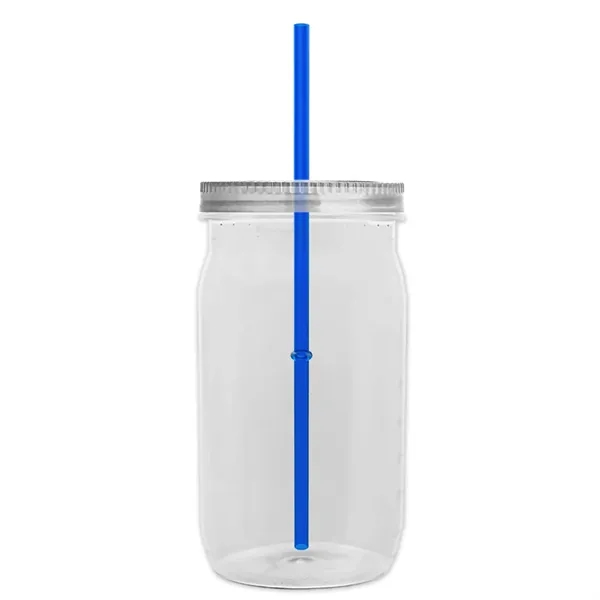 Garyline® Tritan® Mason Jar with Lid and Straw - 27 oz. - Garyline® Tritan® Mason Jar with Lid and Straw - 27 oz. - Image 9 of 158