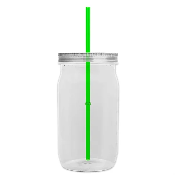 Garyline® Tritan® Mason Jar with Lid and Straw - 27 oz. - Garyline® Tritan® Mason Jar with Lid and Straw - 27 oz. - Image 10 of 158