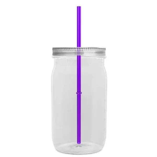 Garyline® Tritan® Mason Jar with Lid and Straw - 27 oz. - Garyline® Tritan® Mason Jar with Lid and Straw - 27 oz. - Image 13 of 158