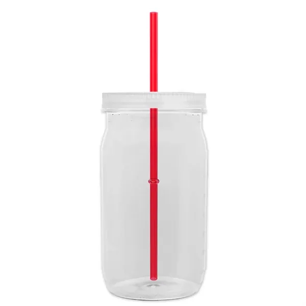 Garyline® Tritan® Mason Jar with Lid and Straw - 27 oz. - Garyline® Tritan® Mason Jar with Lid and Straw - 27 oz. - Image 19 of 158