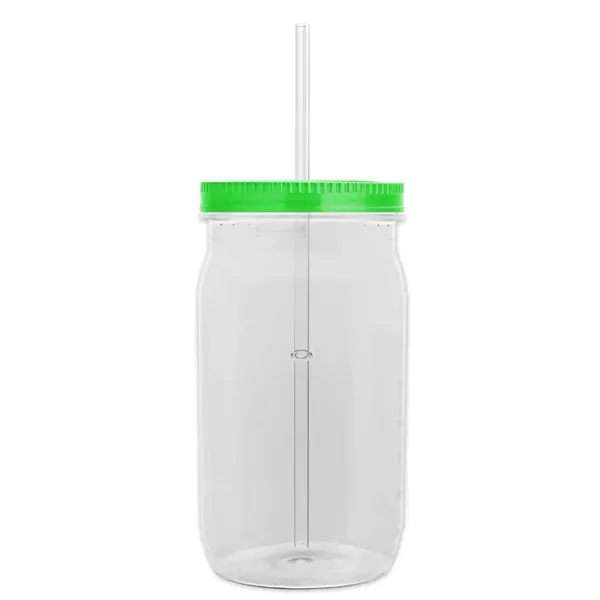 Garyline® Tritan® Mason Jar with Lid and Straw - 27 oz. - Garyline® Tritan® Mason Jar with Lid and Straw - 27 oz. - Image 28 of 158