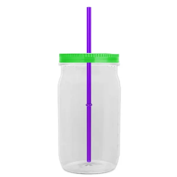 Garyline® Tritan® Mason Jar with Lid and Straw - 27 oz. - Garyline® Tritan® Mason Jar with Lid and Straw - 27 oz. - Image 34 of 158