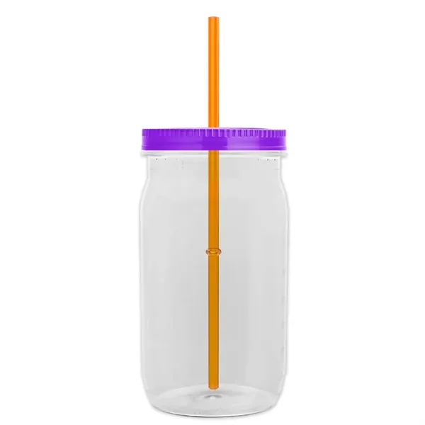 Garyline® Tritan® Mason Jar with Lid and Straw - 27 oz. - Garyline® Tritan® Mason Jar with Lid and Straw - 27 oz. - Image 60 of 158
