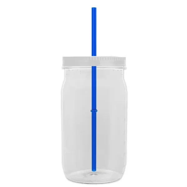 Garyline® Tritan® Mason Jar with Lid and Straw - 27 oz. - Garyline® Tritan® Mason Jar with Lid and Straw - 27 oz. - Image 65 of 158