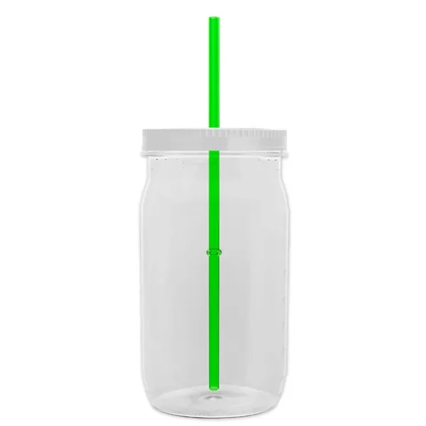 Garyline® Tritan® Mason Jar with Lid and Straw - 27 oz. - Garyline® Tritan® Mason Jar with Lid and Straw - 27 oz. - Image 66 of 158