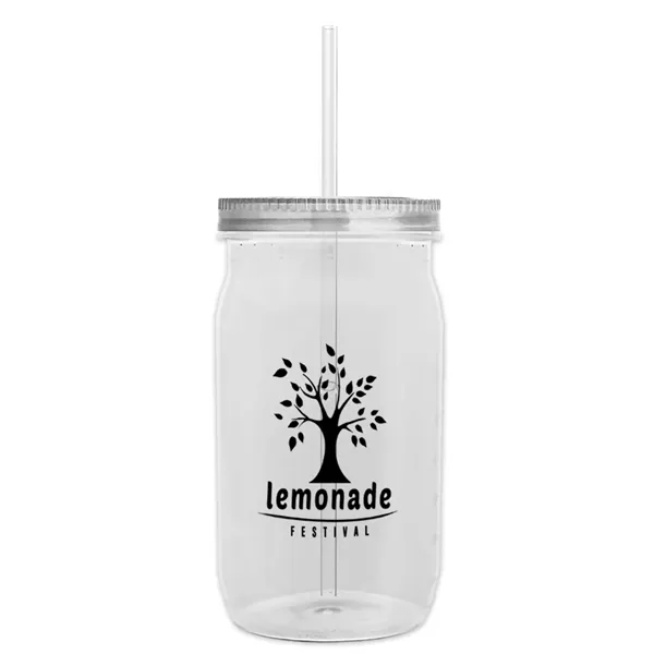 Garyline® Tritan® Mason Jar with Lid and Straw - 27 oz. - Garyline® Tritan® Mason Jar with Lid and Straw - 27 oz. - Image 77 of 158