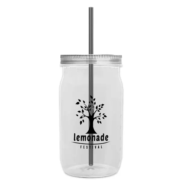 Garyline® Tritan® Mason Jar with Lid and Straw - 27 oz. - Garyline® Tritan® Mason Jar with Lid and Straw - 27 oz. - Image 78 of 158