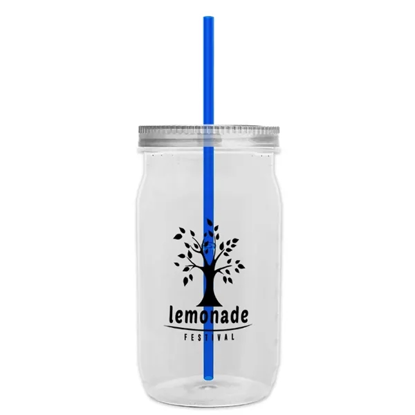 Garyline® Tritan® Mason Jar with Lid and Straw - 27 oz. - Garyline® Tritan® Mason Jar with Lid and Straw - 27 oz. - Image 79 of 158