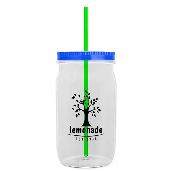 Garyline® Tritan® Mason Jar with Lid and Straw - 27 oz. - Garyline® Tritan® Mason Jar with Lid and Straw - 27 oz. - Image 94 of 158