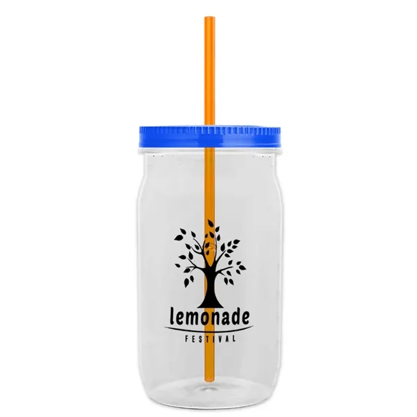 Garyline® Tritan® Mason Jar with Lid and Straw - 27 oz. - Garyline® Tritan® Mason Jar with Lid and Straw - 27 oz. - Image 95 of 158