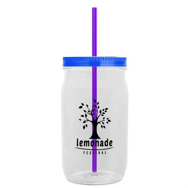 Garyline® Tritan® Mason Jar with Lid and Straw - 27 oz. - Garyline® Tritan® Mason Jar with Lid and Straw - 27 oz. - Image 97 of 158