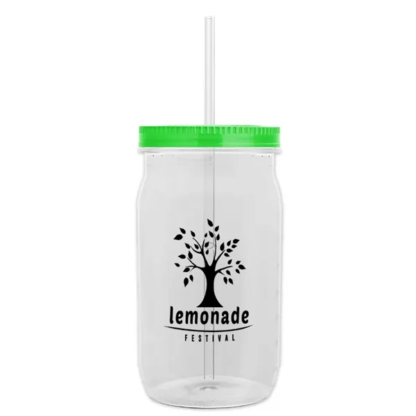 Garyline® Tritan® Mason Jar with Lid and Straw - 27 oz. - Garyline® Tritan® Mason Jar with Lid and Straw - 27 oz. - Image 98 of 158