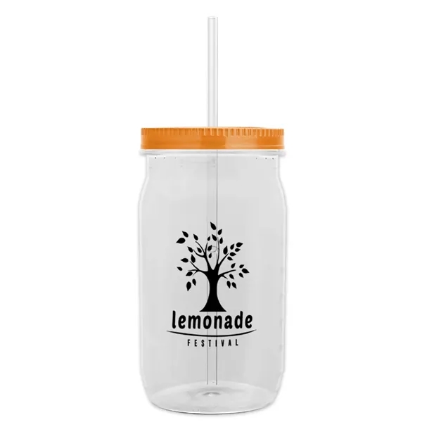 Garyline® Tritan® Mason Jar with Lid and Straw - 27 oz. - Garyline® Tritan® Mason Jar with Lid and Straw - 27 oz. - Image 105 of 158