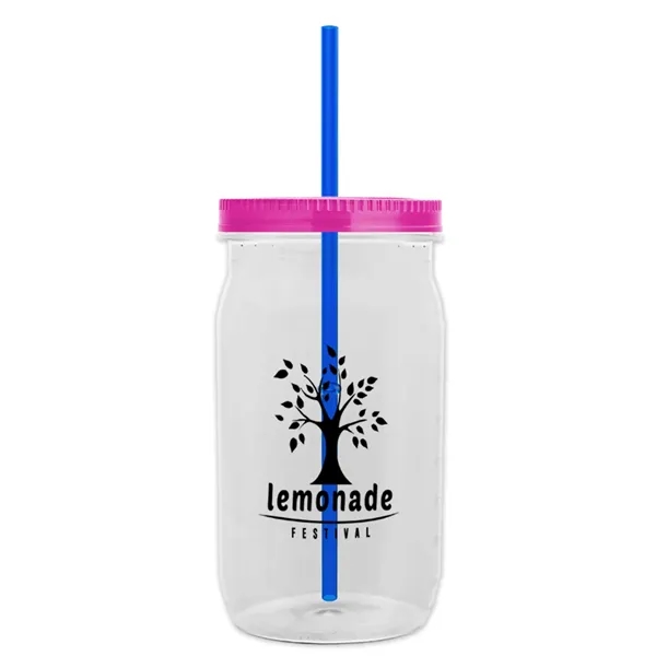 Garyline® Tritan® Mason Jar with Lid and Straw - 27 oz. - Garyline® Tritan® Mason Jar with Lid and Straw - 27 oz. - Image 114 of 158