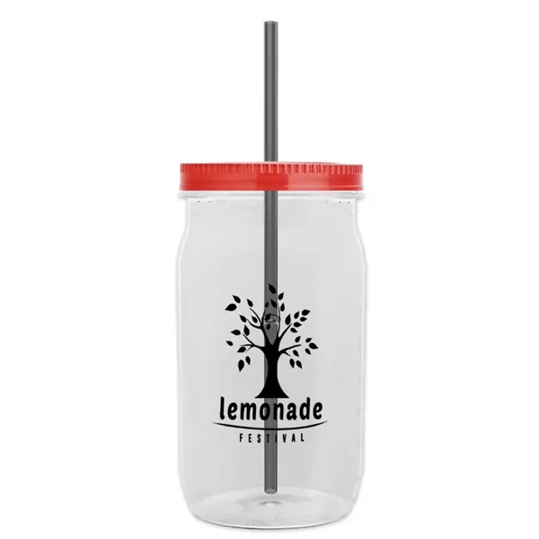 Garyline® Tritan® Mason Jar with Lid and Straw - 27 oz. - Garyline® Tritan® Mason Jar with Lid and Straw - 27 oz. - Image 120 of 158