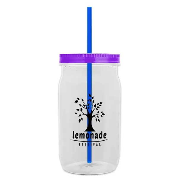Garyline® Tritan® Mason Jar with Lid and Straw - 27 oz. - Garyline® Tritan® Mason Jar with Lid and Straw - 27 oz. - Image 128 of 158