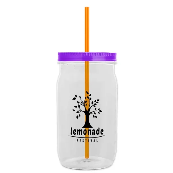 Garyline® Tritan® Mason Jar with Lid and Straw - 27 oz. - Garyline® Tritan® Mason Jar with Lid and Straw - 27 oz. - Image 130 of 158