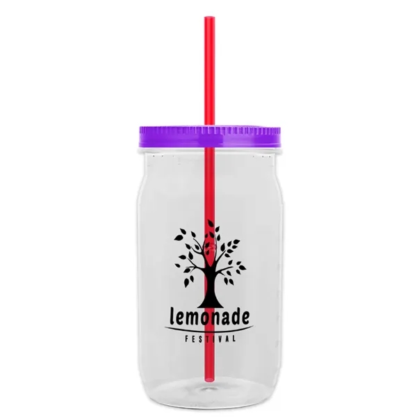 Garyline® Tritan® Mason Jar with Lid and Straw - 27 oz. - Garyline® Tritan® Mason Jar with Lid and Straw - 27 oz. - Image 131 of 158