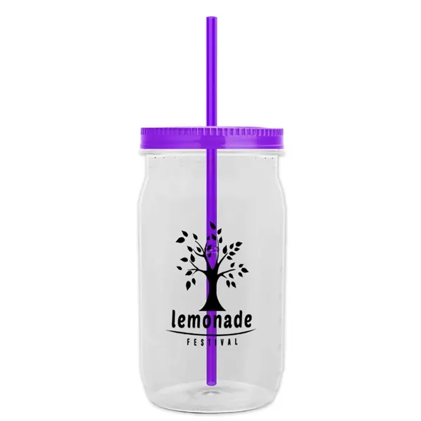 Garyline® Tritan® Mason Jar with Lid and Straw - 27 oz. - Garyline® Tritan® Mason Jar with Lid and Straw - 27 oz. - Image 132 of 158