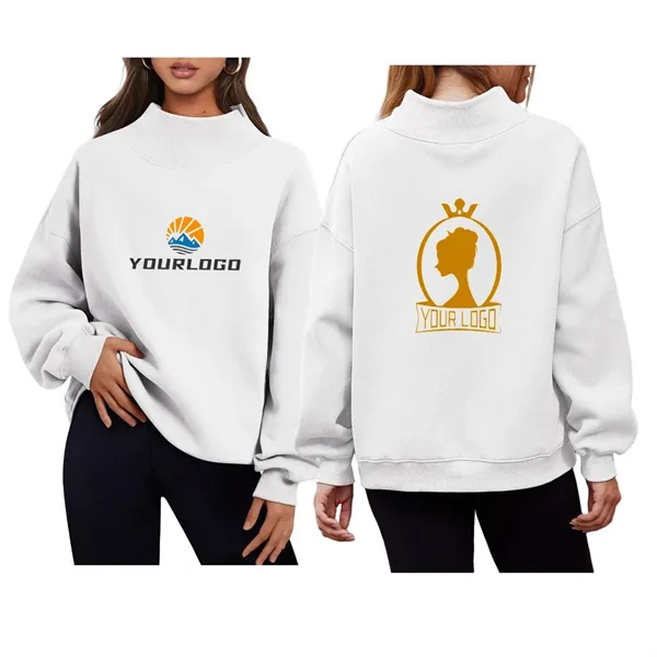 Oversized high-neck sweatshirts in multiple colors - Oversized high-neck sweatshirts in multiple colors - Image 1 of 7