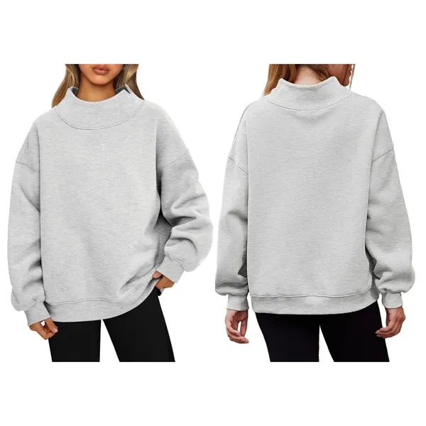 Oversized high-neck sweatshirts in multiple colors - Oversized high-neck sweatshirts in multiple colors - Image 2 of 7