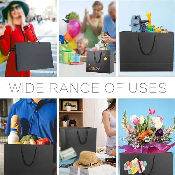 Elegant paper gift bags with handle large for birthday party - Elegant paper gift bags with handle large for birthday party - Image 4 of 4