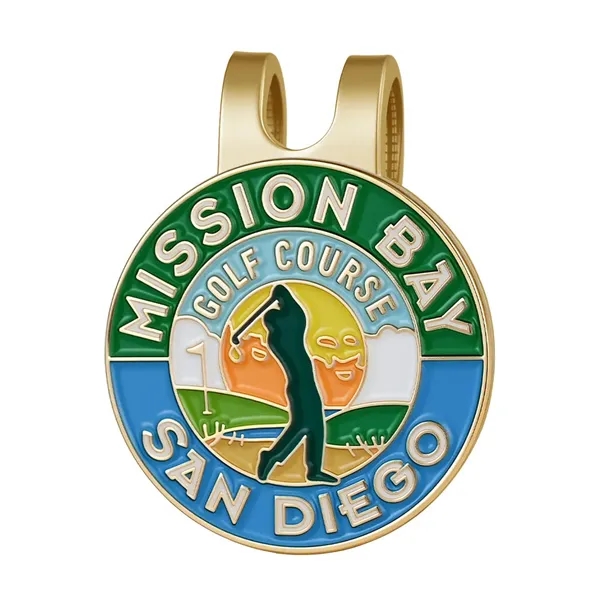 Soft Enamel Golf Hat Clips 1"-1.5" - Soft Enamel Golf Hat Clips 1"-1.5" - Image 5 of 6