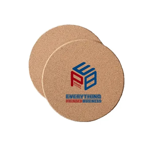 Round Cork Coaster - Round Cork Coaster - Image 0 of 2