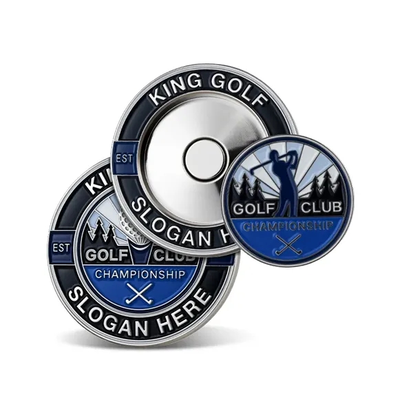 Soft Enamel Magnetic Ball Markers 1.5"-2.0"