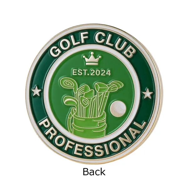 Custom Soft Enamel Magnetic Ball Markers 1.5"-2.0"