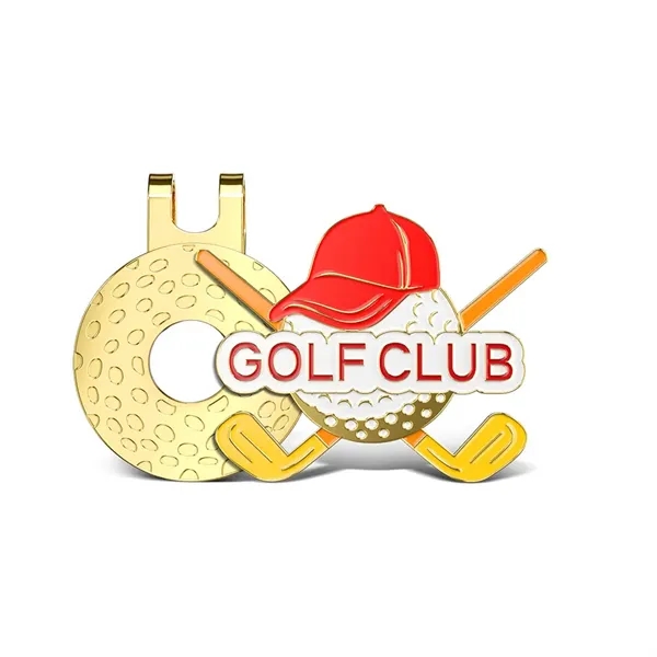 Soft Enamel Golf Hat Clips 1"-1.5"